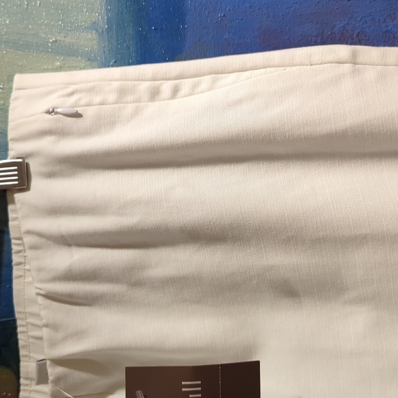 J. Jill white essential cotton stretch trousers size 10 - Picture 2 of 9